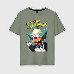Женская футболка оверсайз Krusty the clown