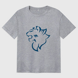 Футболка оверсайз женская Логотип Sitrak, цвет: меланж