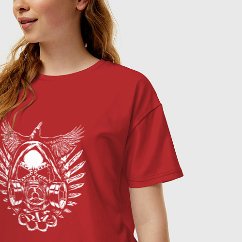 Женская футболка оверсайз The Chemodan clan / Красный – фото 3