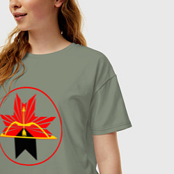 Футболка оверсайз женская Завьяловский район, цвет: авокадо — фото 2