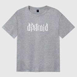 Футболка оверсайз женская Логотип Distraid, цвет: меланж