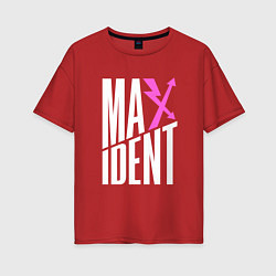 Футболка оверсайз женская Maxident - stray kids, цвет: красный