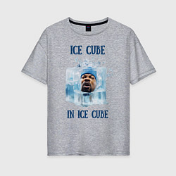 Футболка оверсайз женская Ice Cube in ice cube, цвет: меланж