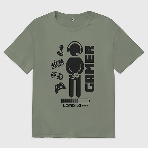 Женская футболка оверсайз Игроман / Авокадо – фото 1