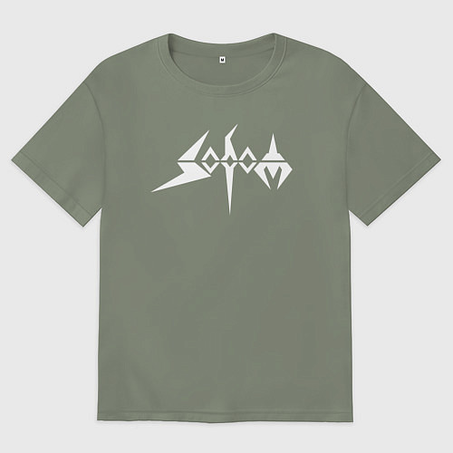 Женская футболка оверсайз Sodom / Авокадо – фото 1