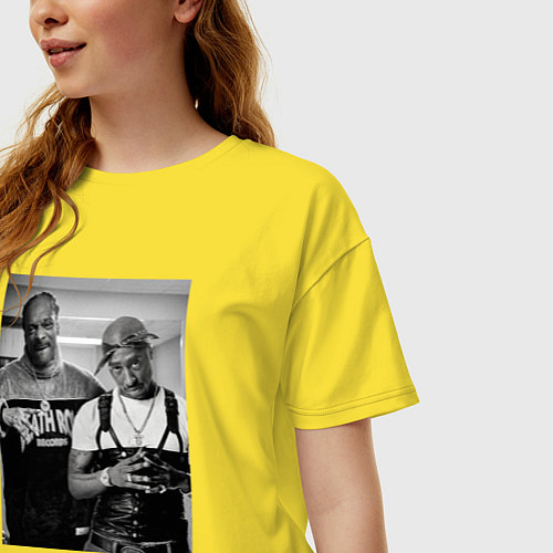 Женская футболка оверсайз Old Gangstars / Желтый – фото 3