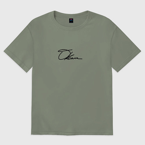 Женская футболка оверсайз Именная Оксана / Авокадо – фото 1