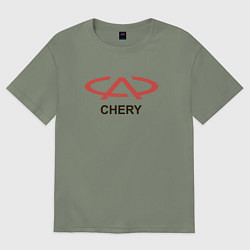 Женская футболка оверсайз Chery Logo