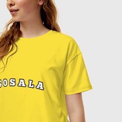 Футболка оверсайз женская Sosala, цвет: желтый — фото 2