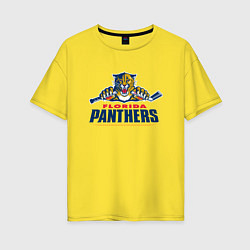 Женская футболка оверсайз Florida panthers - hockey team