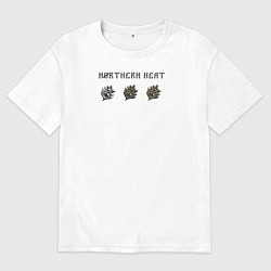 Женская футболка оверсайз Северная жара