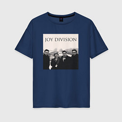 Футболка оверсайз женская Тру фанат Joy Division, цвет: тёмно-синий
