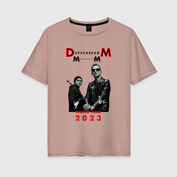 Женская футболка оверсайз Depeche Mode 2023 Memento Mori - Dave & Martin 03