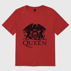 Футболка оверсайз женская Queen - logo, цвет: красный