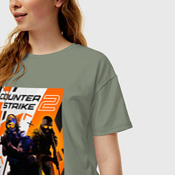 Футболка оверсайз женская КС 2 Азимов, цвет: авокадо — фото 2