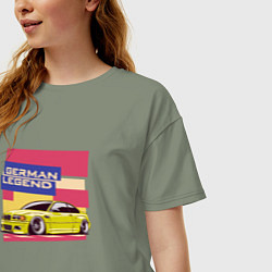 Футболка оверсайз женская BMW M3 German Legend, цвет: авокадо — фото 2