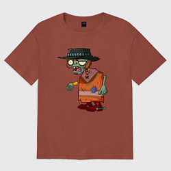 Футболка оверсайз женская Зомби с Дикого Запада, цвет: кирпичный