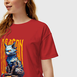 Футболка оверсайз женская Dragoncat, цвет: красный — фото 2