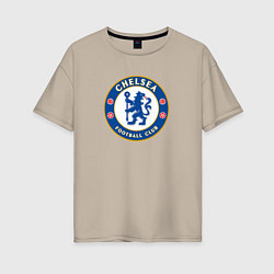 Футболка оверсайз женская Chelsea fc sport, цвет: миндальный