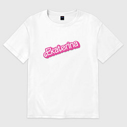 Футболка оверсайз женская Ekaterina - style retro Barbie, цвет: белый