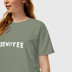 Футболка оверсайз женская Depeche Mode - Devotee Mode, цвет: авокадо — фото 2