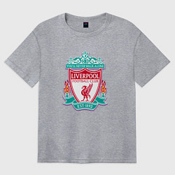 Футболка оверсайз женская Liverpool fc sport collection, цвет: меланж