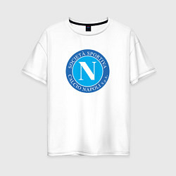 Футболка оверсайз женская Napoli fc sport, цвет: белый