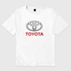 Футболка оверсайз женская Toyota sport auto brend, цвет: белый