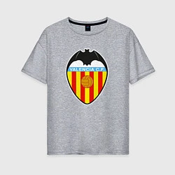 Футболка оверсайз женская Valencia fc sport, цвет: меланж