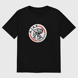 Футболка оверсайз женская Ajax fk club, цвет: черный