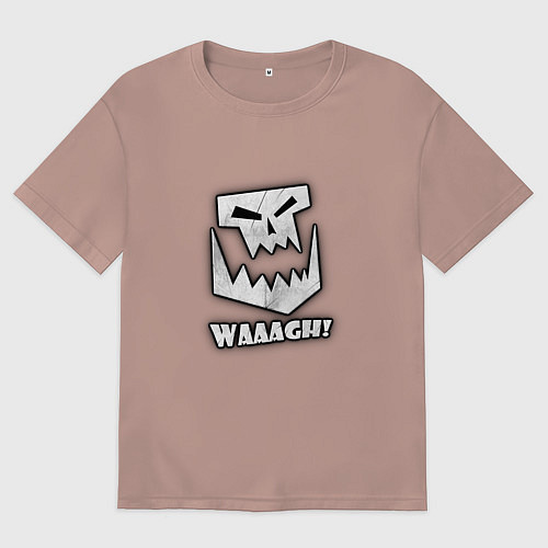 Женская футболка оверсайз Waaagh / Пыльно-розовый – фото 1
