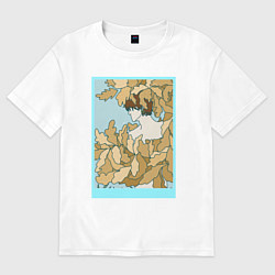 Футболка оверсайз женская Adam, цвет: белый