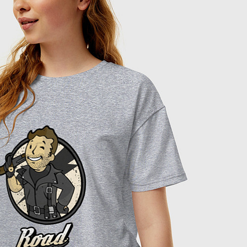 Женская футболка оверсайз Vault mad Max / Меланж – фото 3