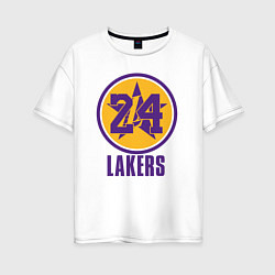 Футболка оверсайз женская 24 Lakers, цвет: белый