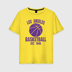 Женская футболка оверсайз Basketball Los Angeles