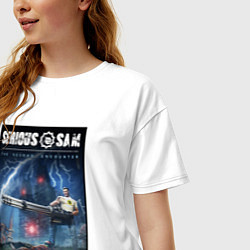 Футболка оверсайз женская Serious Sam 1 - second encounter, цвет: белый — фото 2