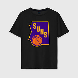 Женская футболка оверсайз Suns ball