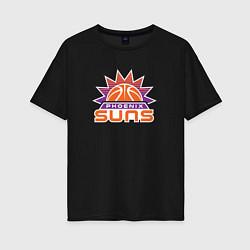 Футболка оверсайз женская Phoenix Suns, цвет: черный