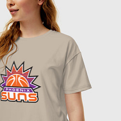 Футболка оверсайз женская Phoenix Suns, цвет: миндальный — фото 2