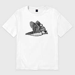 Футболка оверсайз женская Тупик модный, цвет: белый