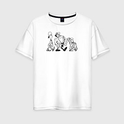 Женская футболка оверсайз Доктор ливси идёт под фонк