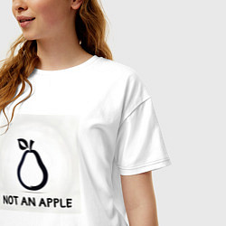 Футболка оверсайз женская Not an apple, цвет: белый — фото 2