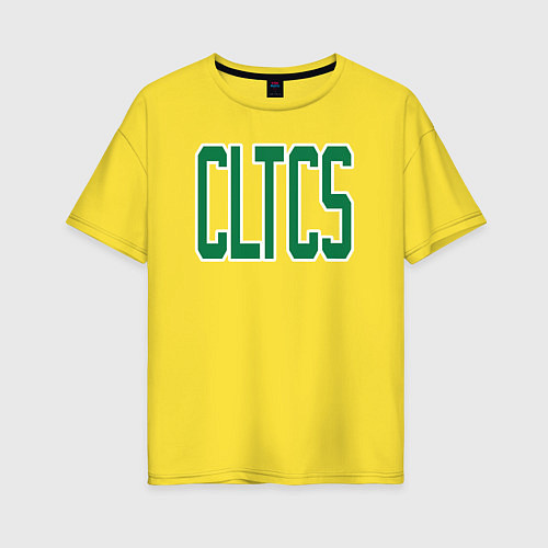 Женская футболка оверсайз Cltcs / Желтый – фото 1