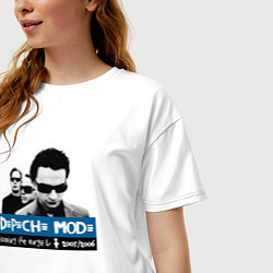 Футболка оверсайз женская Depeche Mode - Playing the angel band, цвет: белый — фото 2