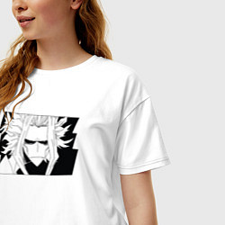 Футболка оверсайз женская Всемогущий моя геройская академия, цвет: белый — фото 2