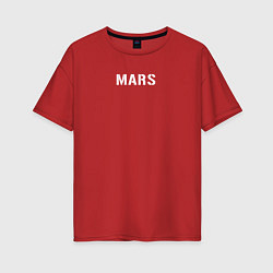 Футболка оверсайз женская Mars 30STM, цвет: красный
