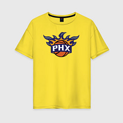 Женская футболка оверсайз Phoenix Suns fire