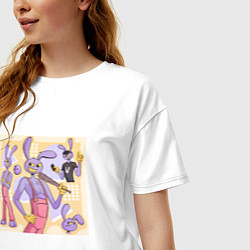 Футболка оверсайз женская Джекс Удивительный цифровой цирк, цвет: белый — фото 2