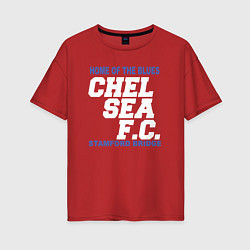 Футболка оверсайз женская Chelsea Stamford Bridge, цвет: красный