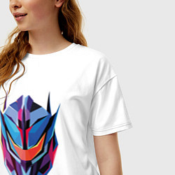 Футболка оверсайз женская Transformers art, цвет: белый — фото 2